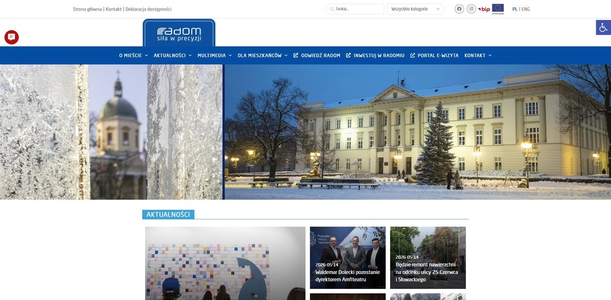 Portal miejski Radom - strona główna z aktualnościami